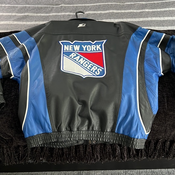 COPY - COPY - Original STARTER  MENS LEATHER JACKET - Picture 2 of 3